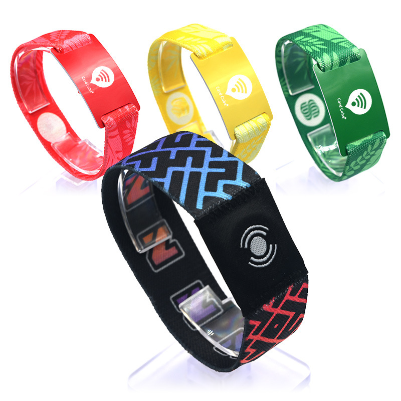 RFID松緊腕帶聚會(huì)派對松緊腕帶NFC松緊手環(huán)定做廠家3